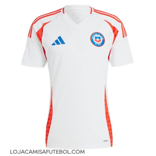 Camisa de Futebol Chile Equipamento Secundário Copa America 2024 Manga Curta